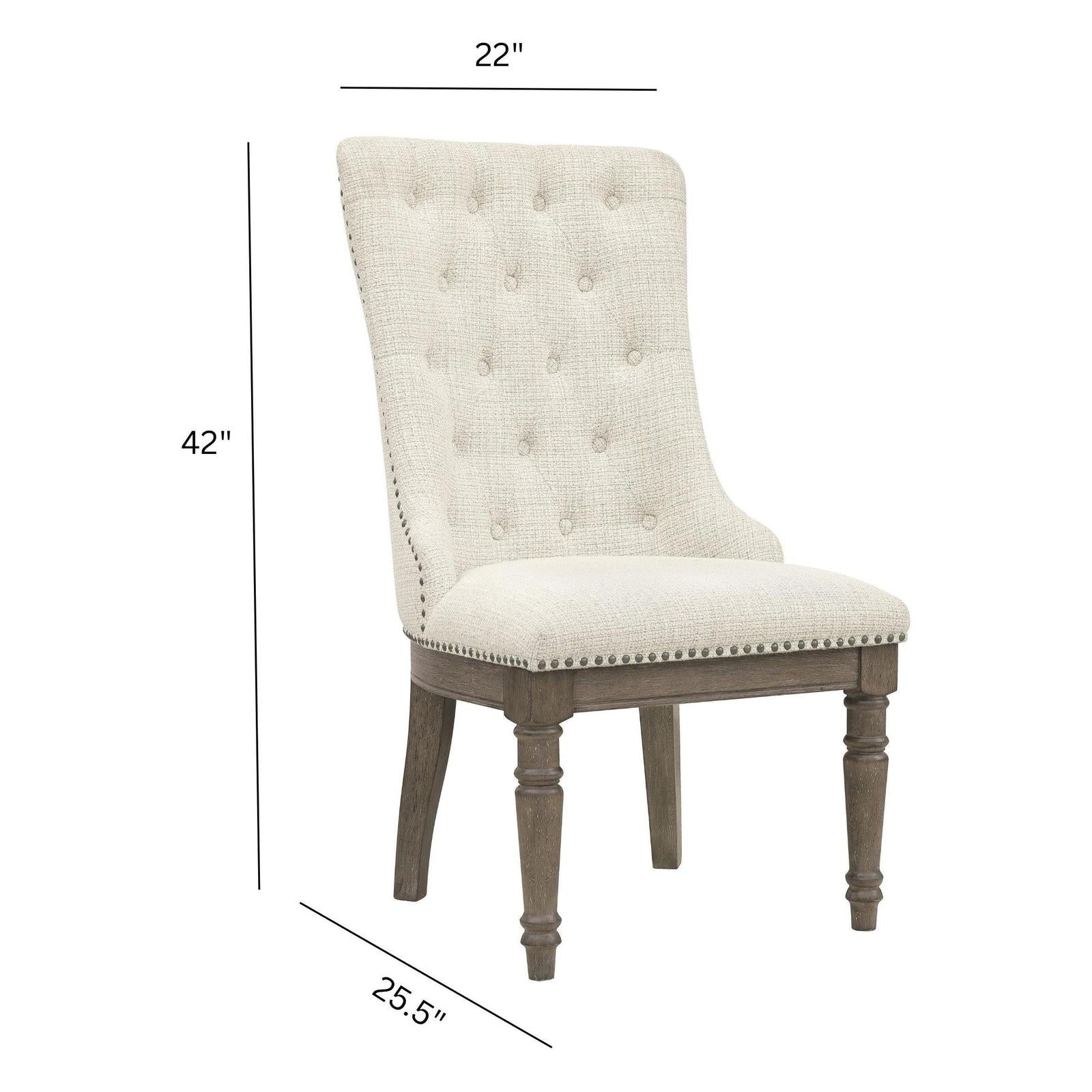 Pulaski Furniture Madison Ridge Natural Bark Host Chair Two Pack