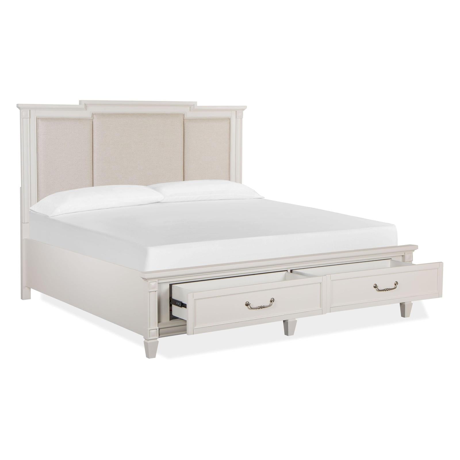 Magnussen Home Willowbrook Egg Shell White Bed