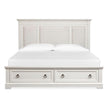 Magnussen Home Kingston Whisper White & Cerused Nutmeg Bed