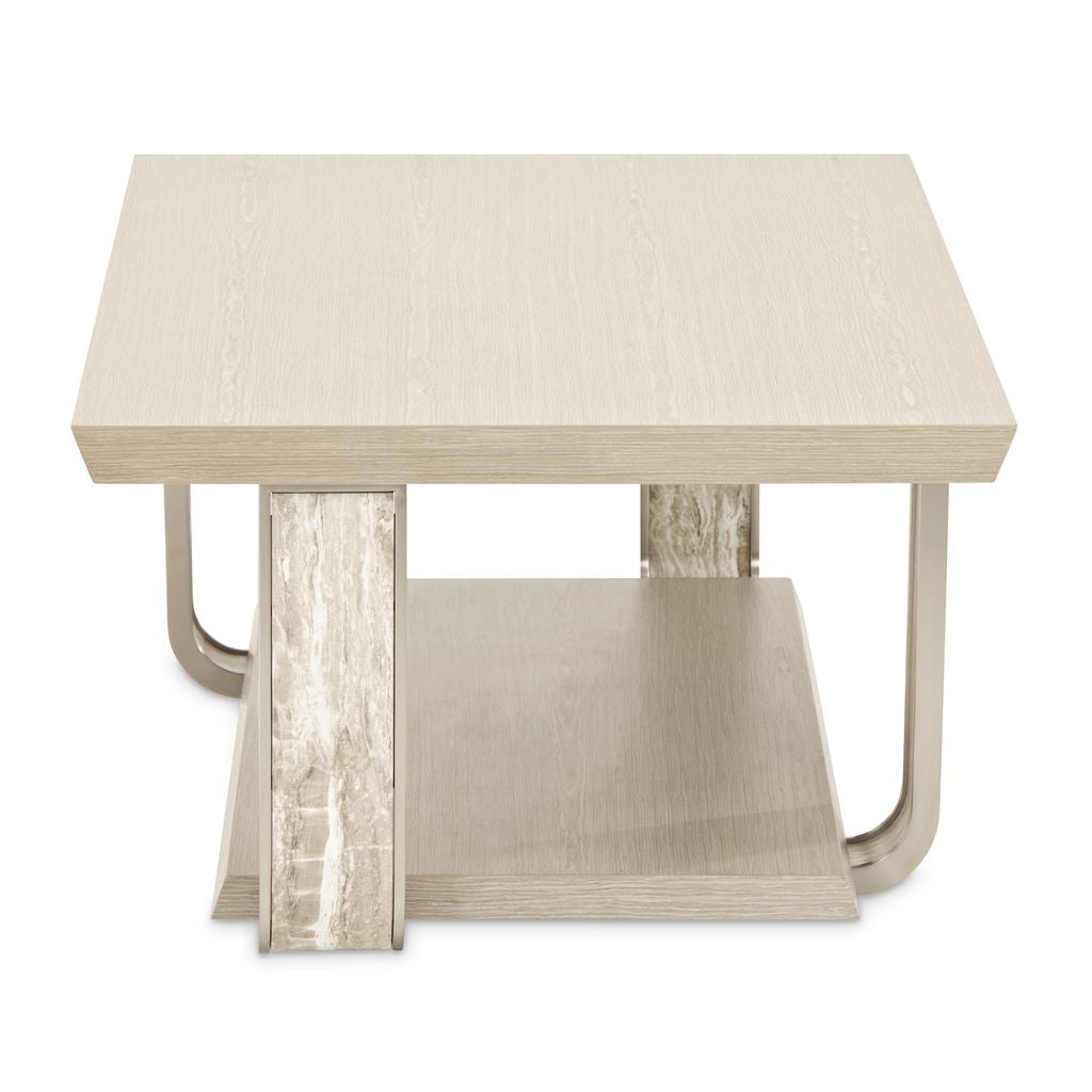 Michael Amini Lotus Bay Rectangular Cocktail Table - Sand