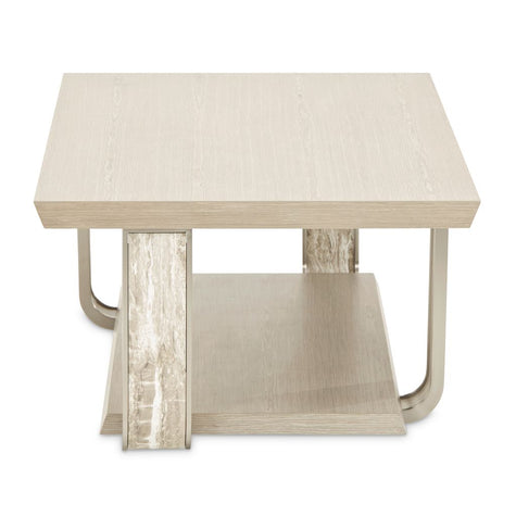 Michael Amini Lotus Bay Rectangular Cocktail Table - Sand