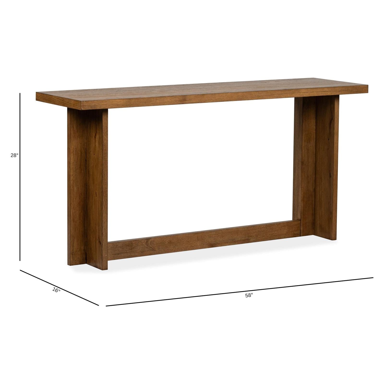Magnussen Home Marcel Brown Rectangular Sofa Table