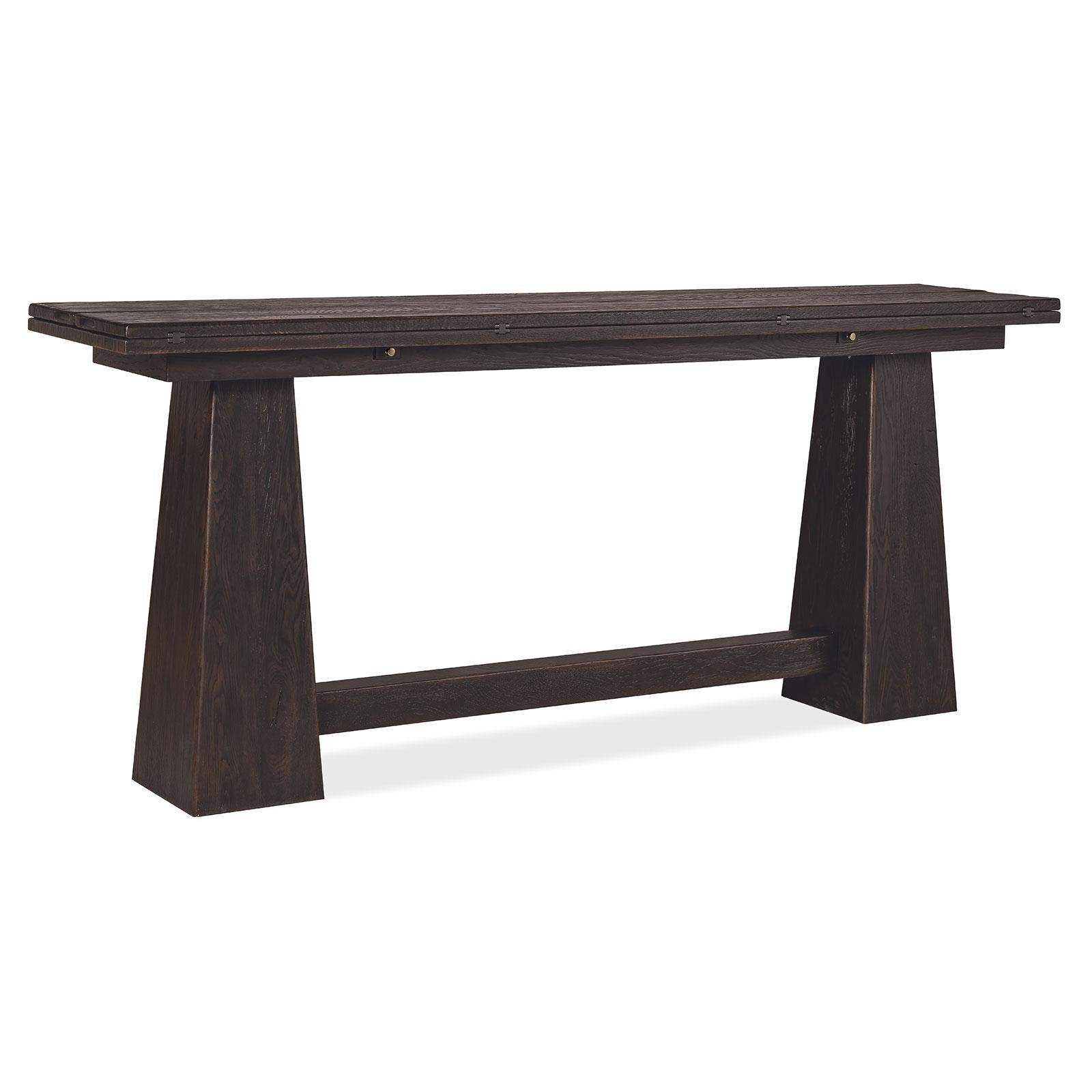 Hooker Furniture Driftwood Flip-Top Console Table