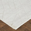 Feizy Redford 8846F Transitional Solid in Ivory/Gray