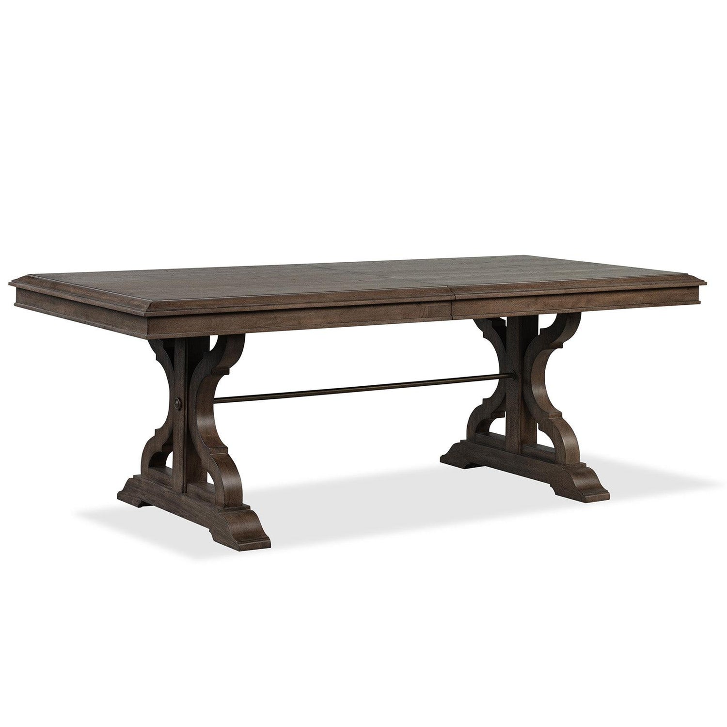 Magnussen Home Jubilee Brown Extendable Trestle Dining Table