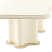 Michael Amini La Terrazza Double Pedestal Dining Table - Creamy Pearl
