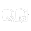 Arteriors Melt Bookends, Set of 2