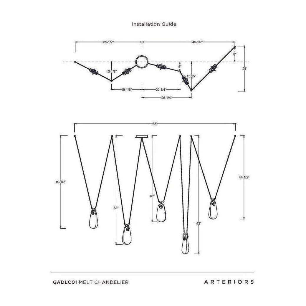 Arteriors Melt Chandelier