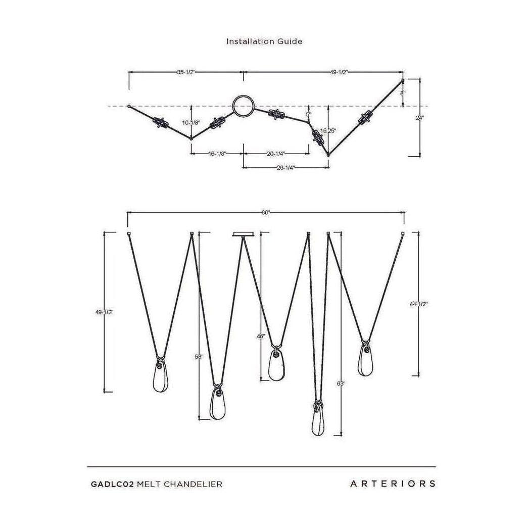 Arteriors Melt Chandelier