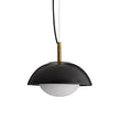 Arteriors Glaze Black Pendant