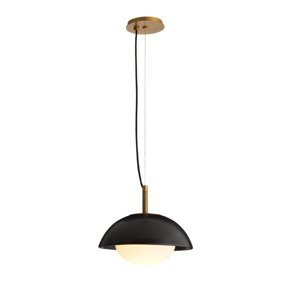 Arteriors Glaze Black Pendant