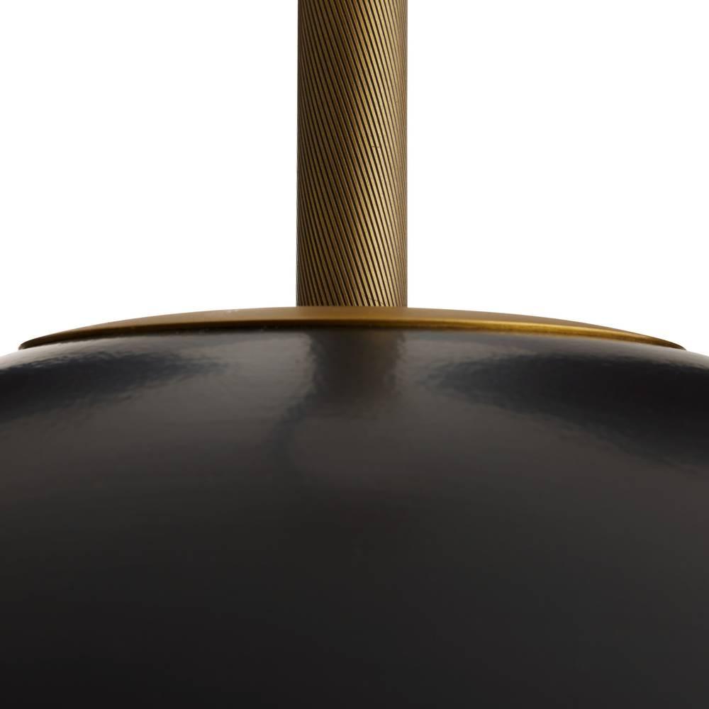 Arteriors Glaze Black Pendant