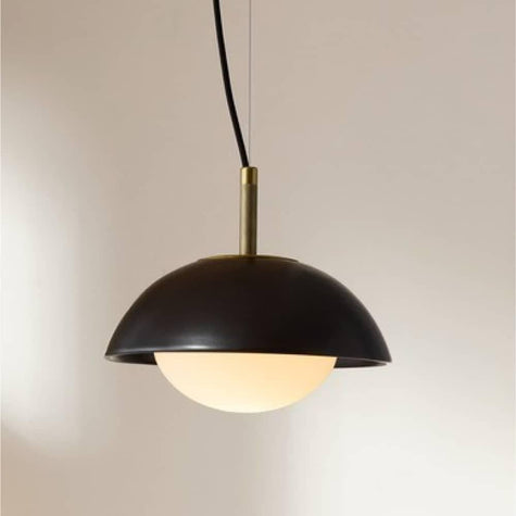 Arteriors Glaze Black Pendant