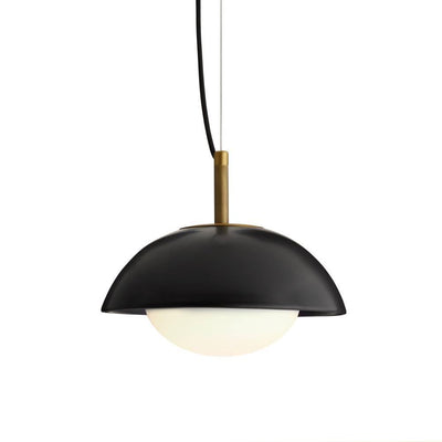 Arteriors Glaze Black Pendant