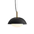 Arteriors Glaze Black Pendant