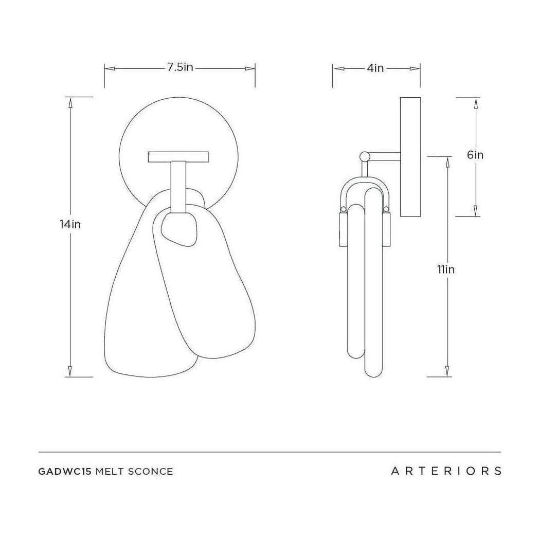 Arteriors Melt Sconce