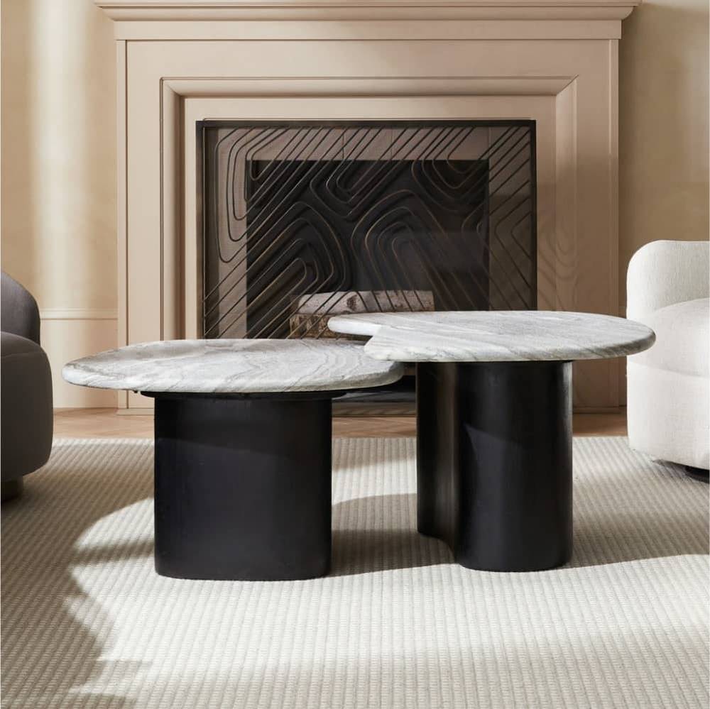 Arteriors Melt Coffee Tables, Set of 2