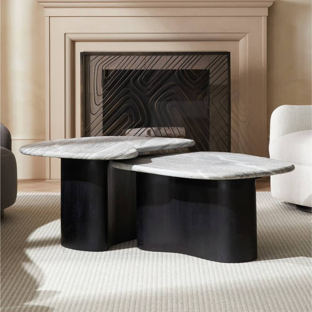 Arteriors Melt Coffee Tables, Set of 2