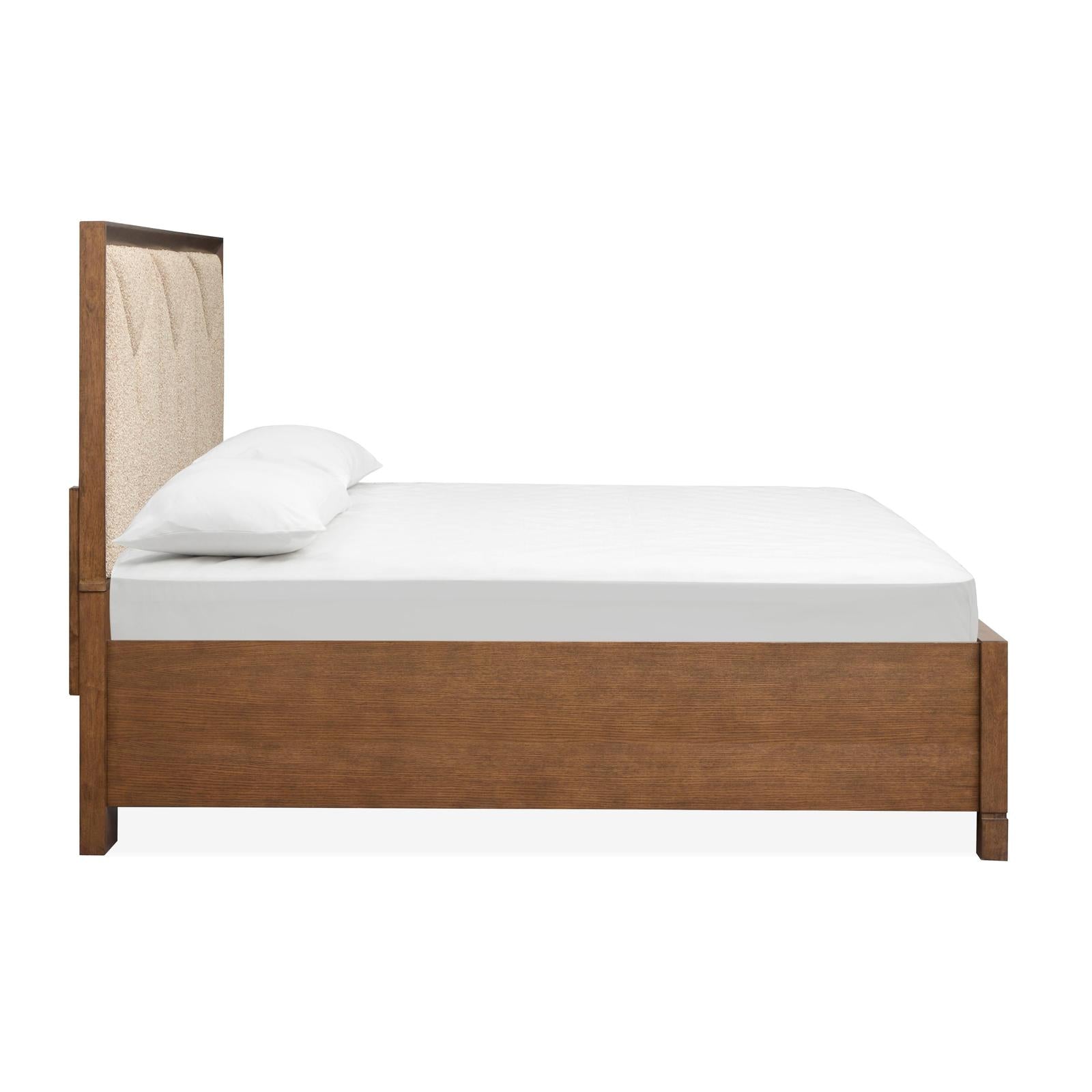 Magnussen Home Callisto Bourbon Brown Upholstered Panel Bed
