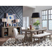 Magnussen Home Westbourne Dark Umber Extendable Trestle Dining Table