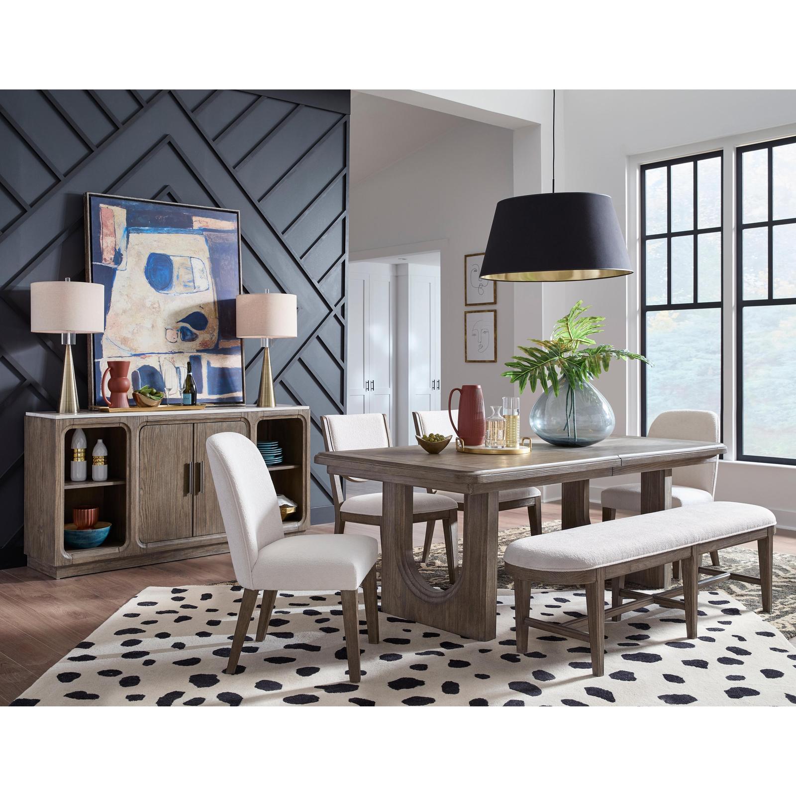 Magnussen Home Westbourne Dark Umber Extendable Trestle Dining Table