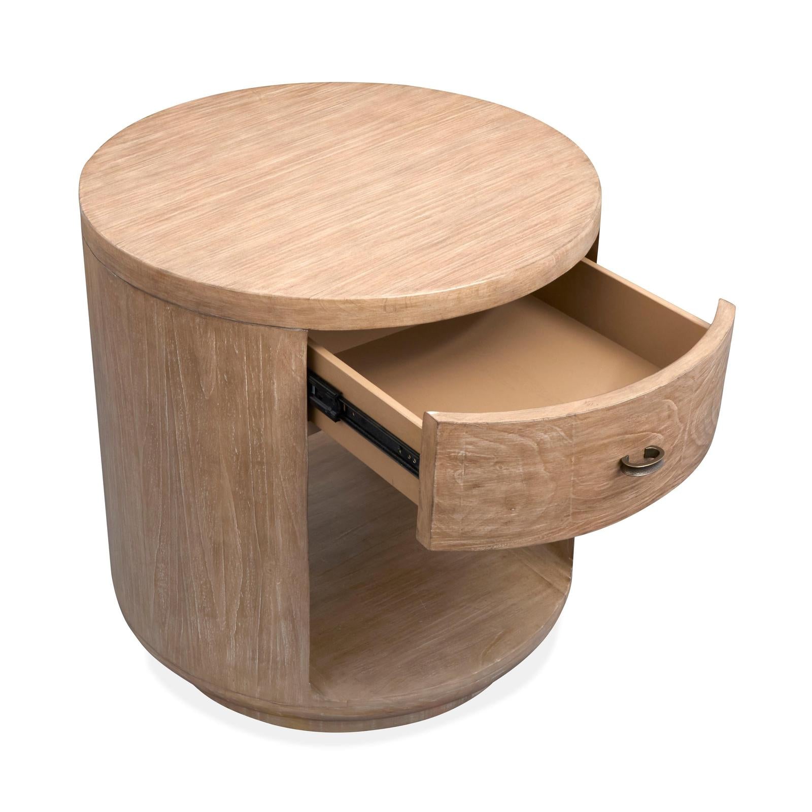 Magnussen Home Sanford Chateau Brown Round End Table