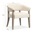 Magnussen Home Braelyn Dorian Grey Upholstered Host Chair Set of 2