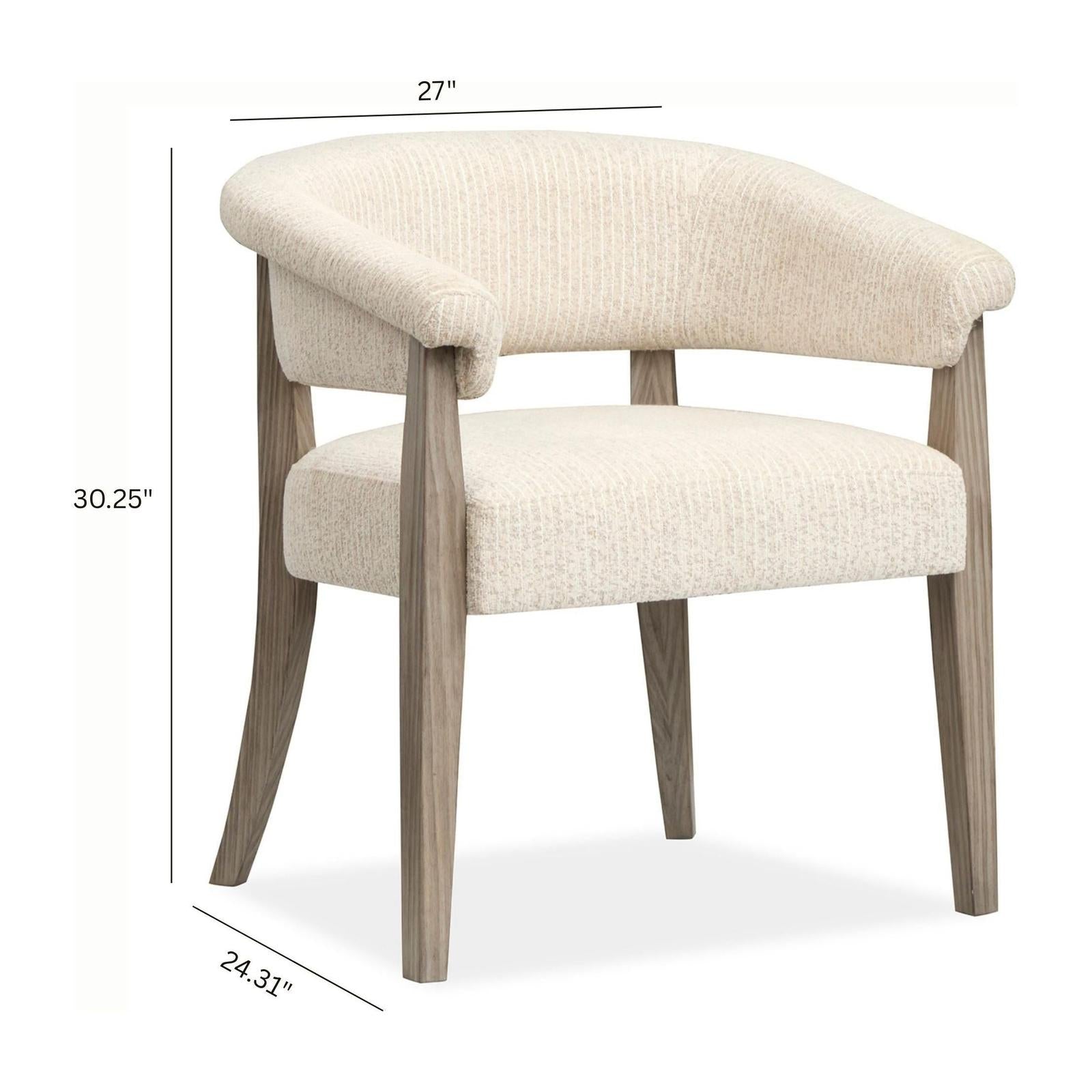 Magnussen Home Braelyn Dorian Grey Upholstered Host Chair Set of 2