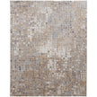 Feizy Laina 39G0F Transitional Geometric in Tan/Ivory/Blue