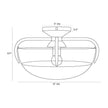 Arteriors Corona Flush Mount