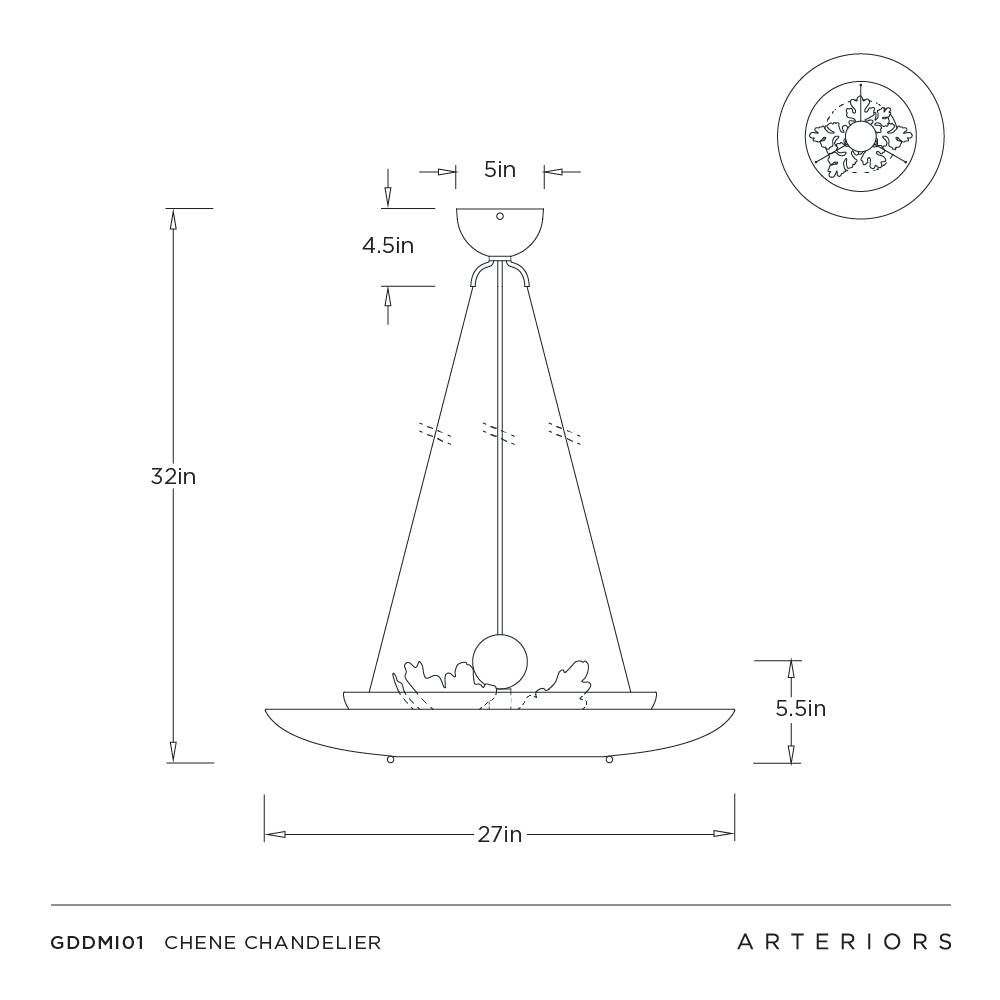 Arteriors Chene Chandelier