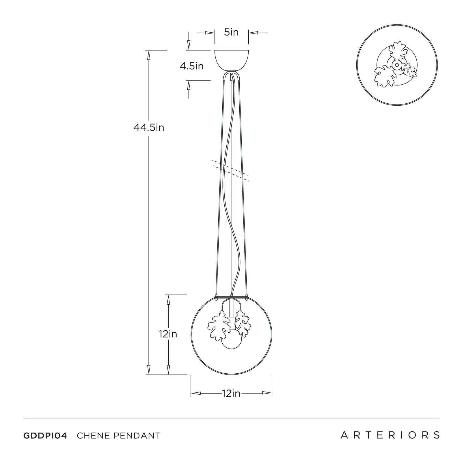 Arteriors Chene Pendant