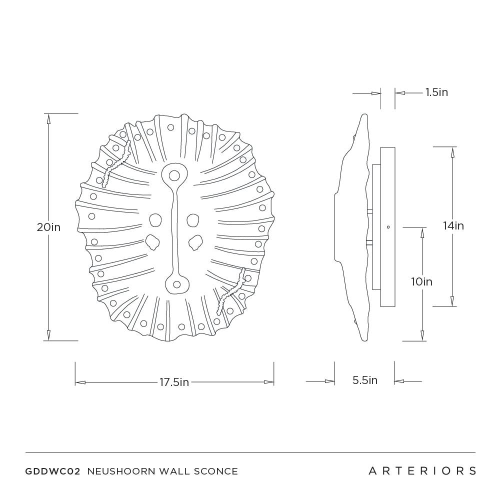 Arteriors Neushoorn Wall Sconce