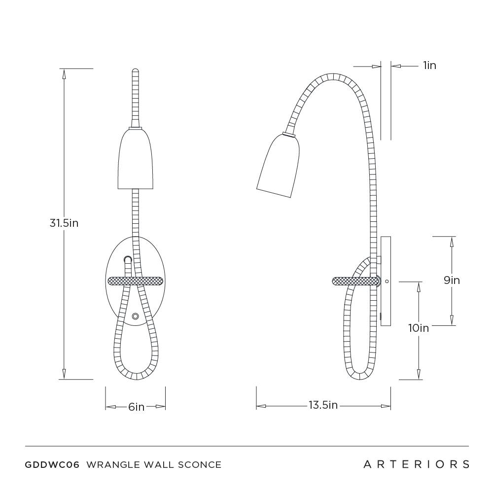 Arteriors Wrangle Wall Sconce