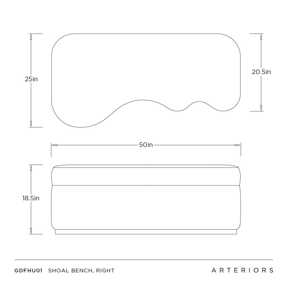 Arteriors Shoal Bench