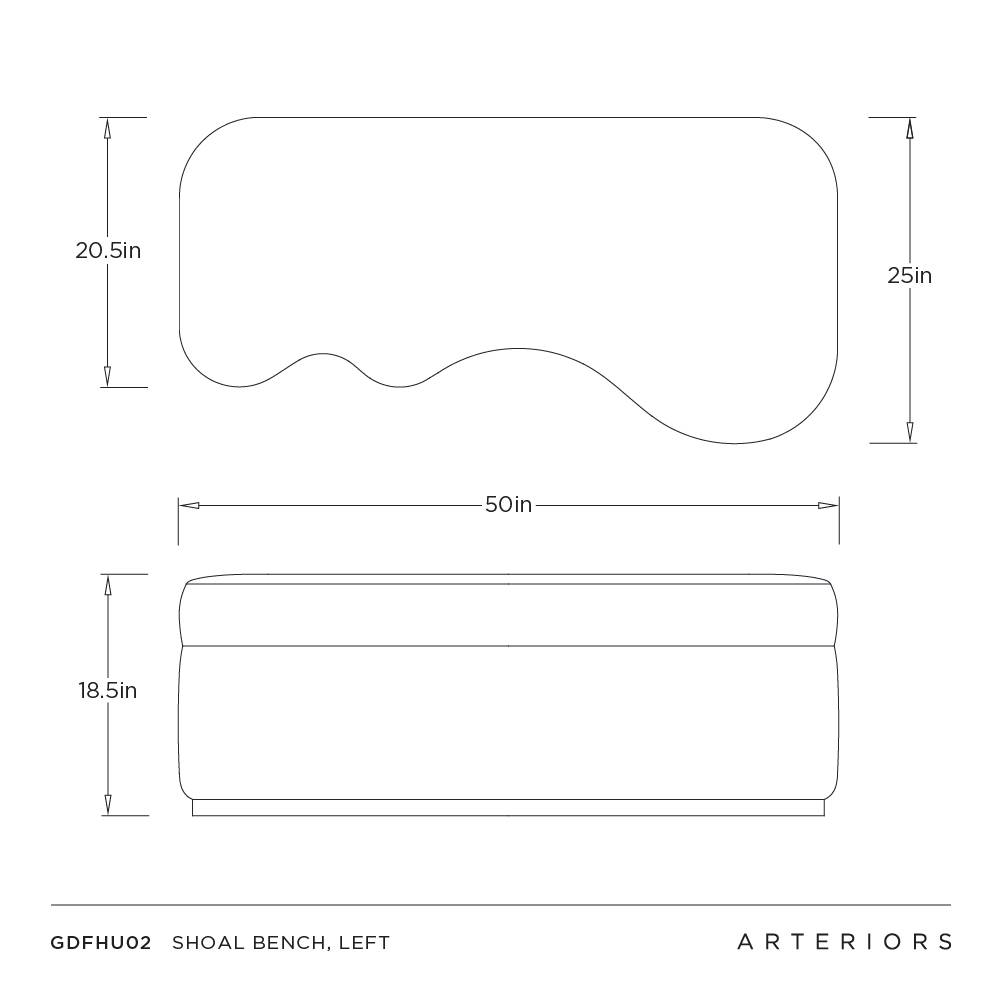 Arteriors Shoal Bench