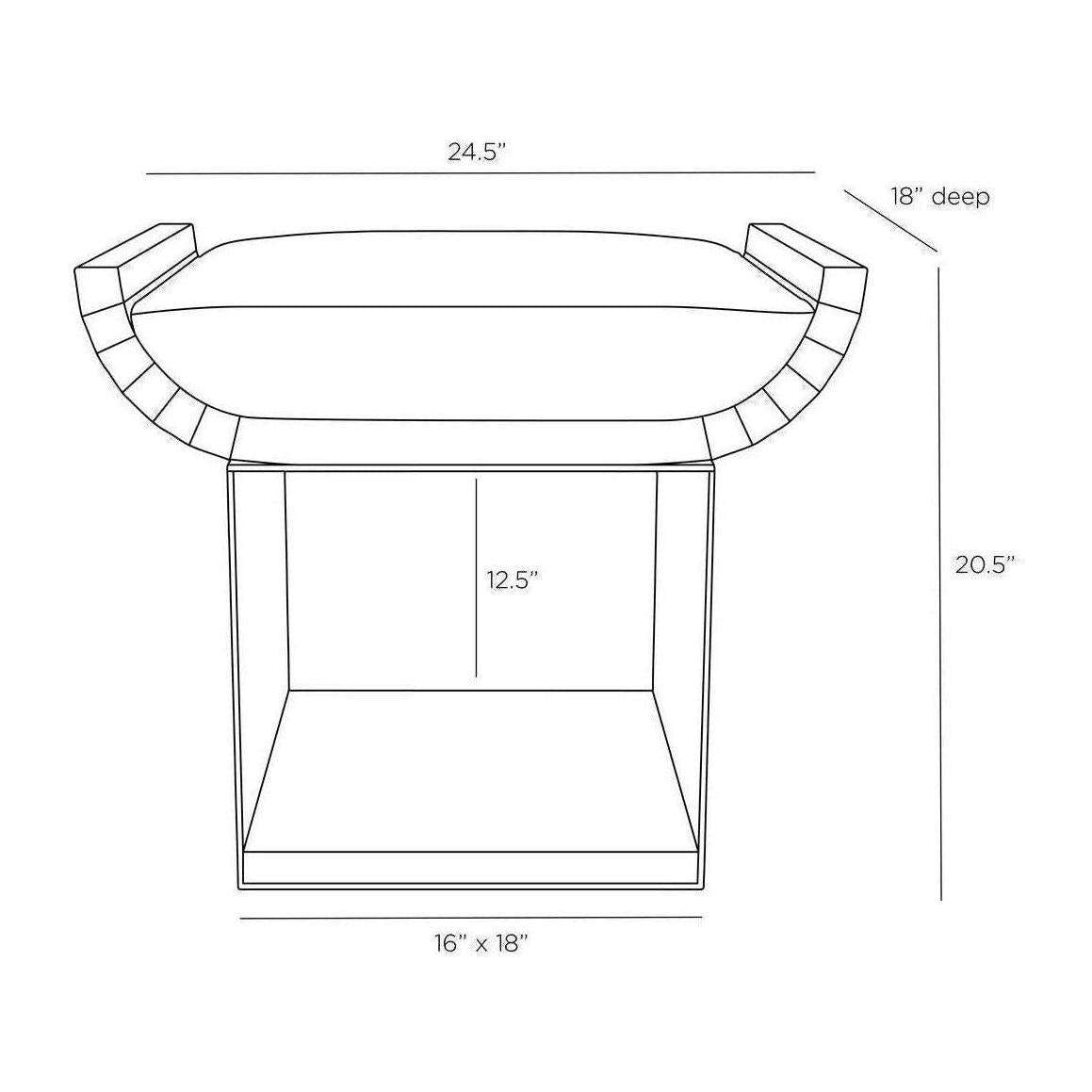 Arteriors Bookstack Stool