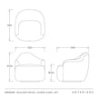 Arteriors Boulder Swivel Lounge Chair