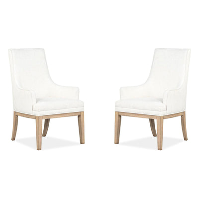 Magnussen Home Coventry Honey Maple Upholstered Host Chair Set of 2