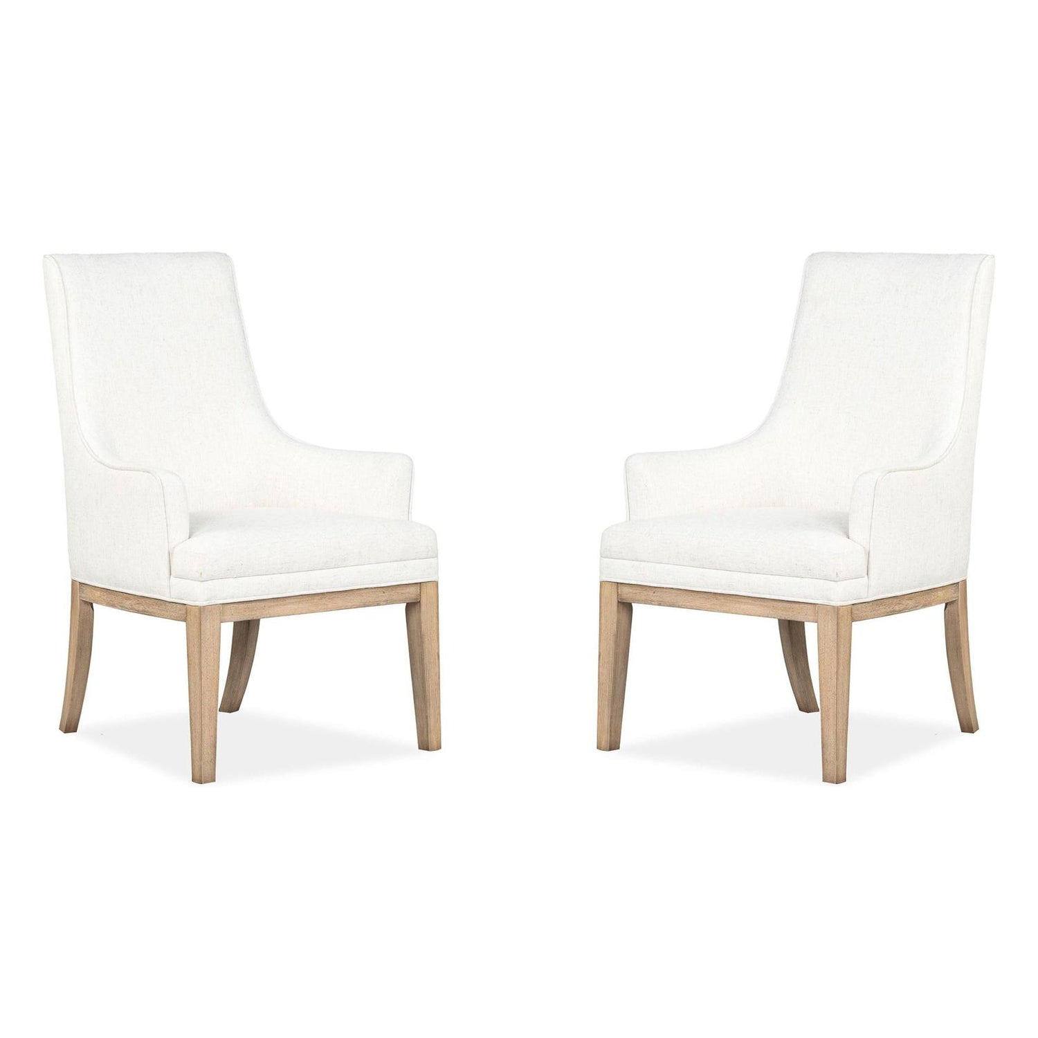 Magnussen Home Coventry Honey Maple Upholstered Host Chair Set of 2
