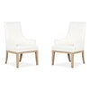 Magnussen Home Coventry Honey Maple Upholstered Host Chair Set of 2