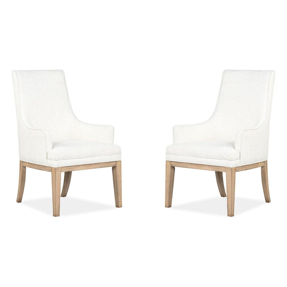 Magnussen Home Coventry Honey Maple Upholstered Host Chair Set of 2
