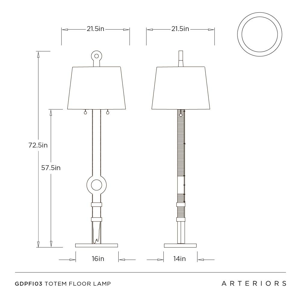 Arteriors Totem Floor Lamp