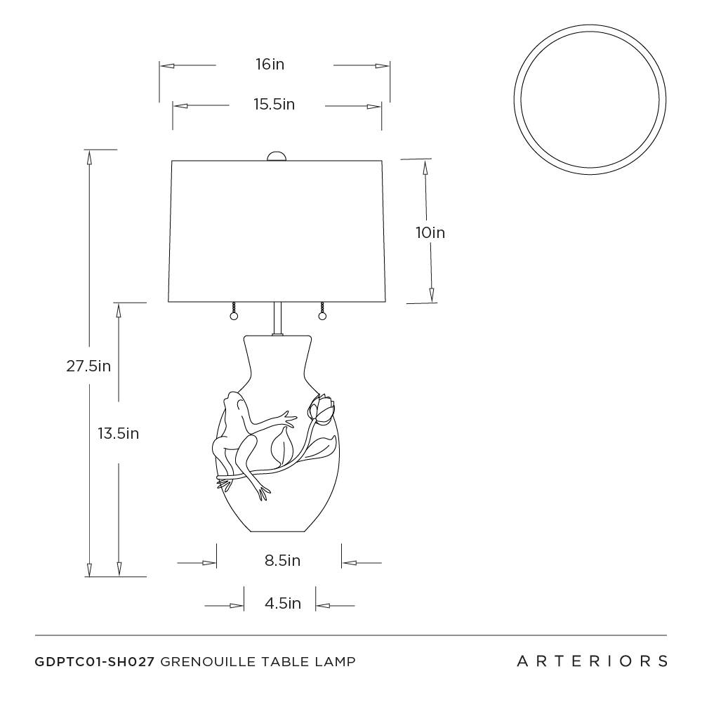 Arteriors Grenouille Table Lamp