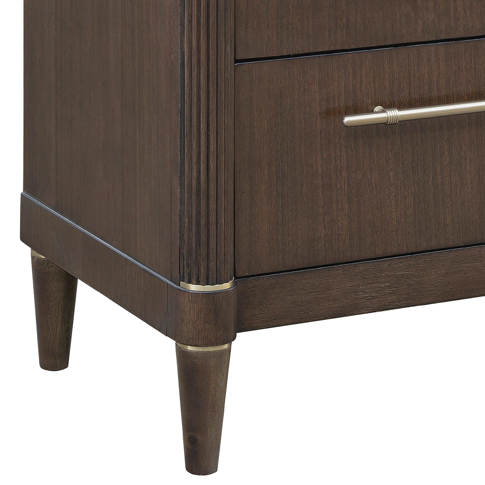 Pulaski Furniture Asher Park Piano Brown 3 Drawer Nightstand