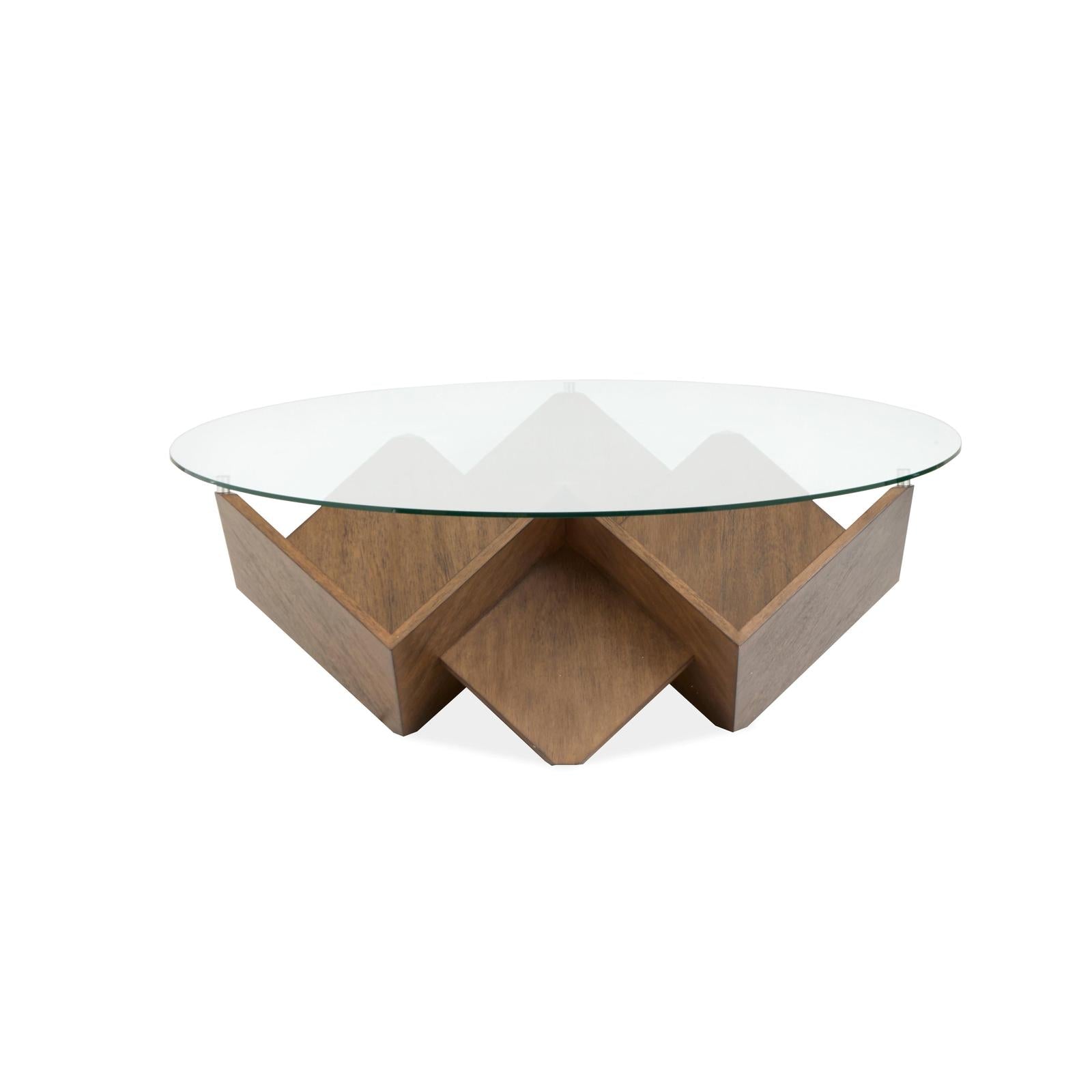 Magnussen Home Vector Russet Round Cocktail Table
