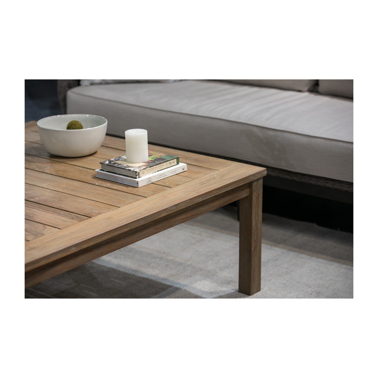 Sunset West Coastal Teak Rectangular Coffee Table