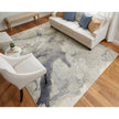 Feizy Clio 39LVF Modern Abstract in Taupe/Brown/Black