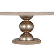Michael Amini West Kensington Round Dining Table - Sea Salt Caramel