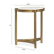 Magnussen Home Cassidy Aged Brass & Volakas Classic Round Accent Table